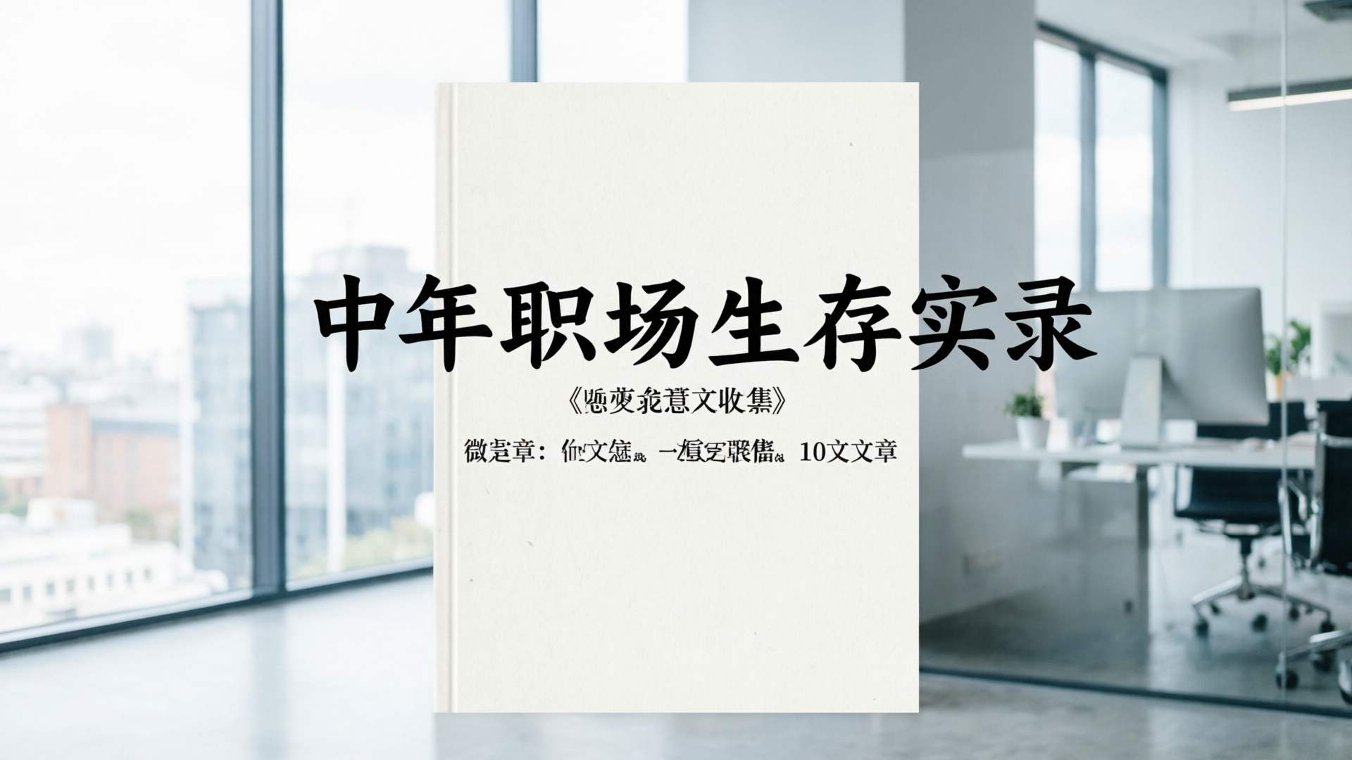 中年职场生存实录